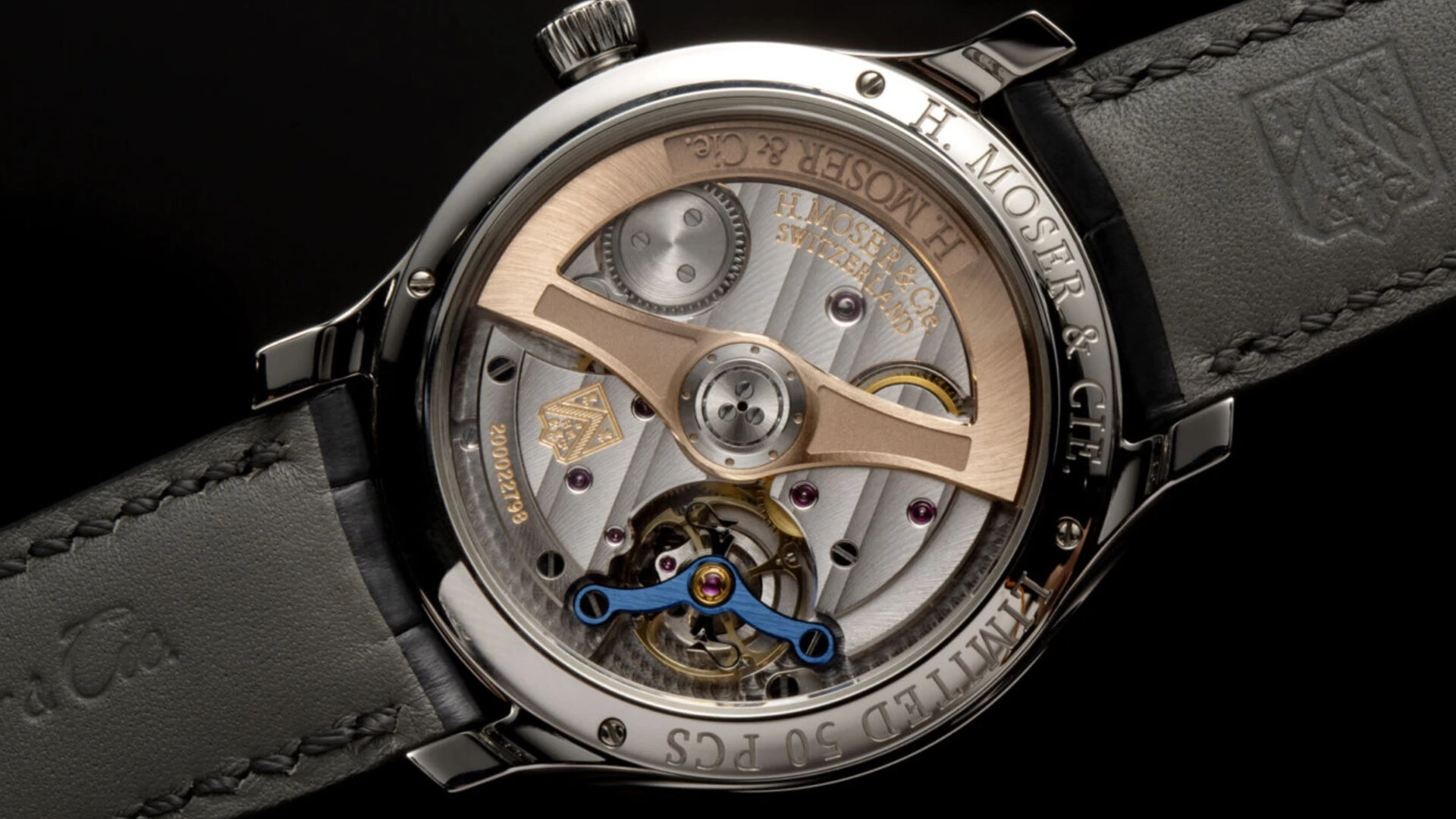 Moser Endeavour watch mechanism