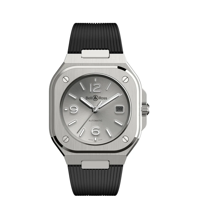 BR05 grey steel rubber bellross front