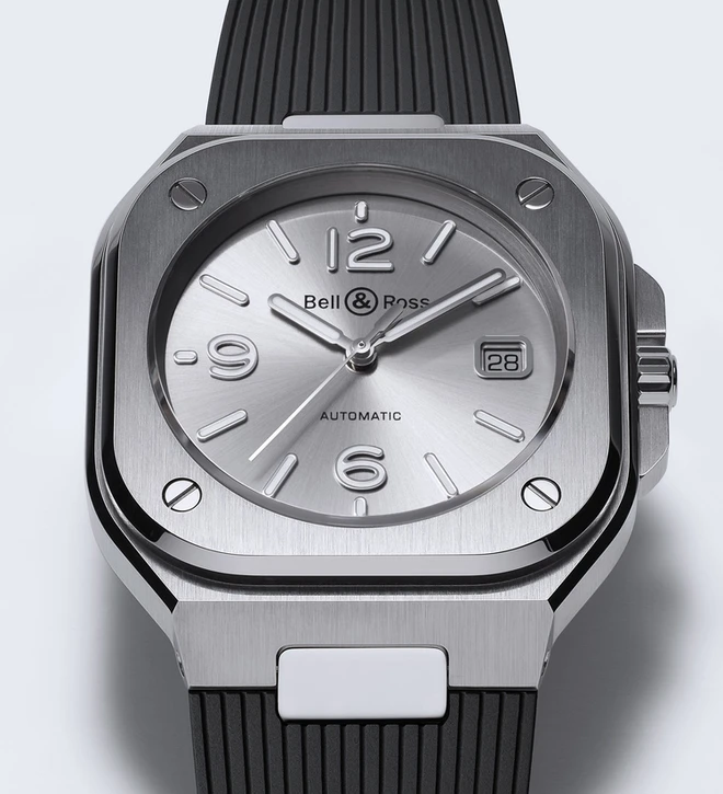 BR05 grey steel rubber bellross macro