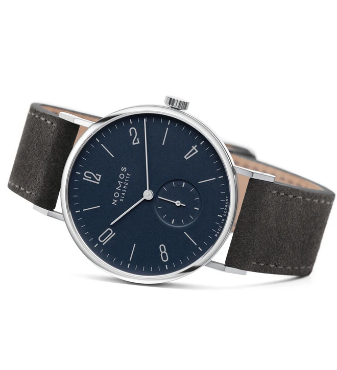 nomos tangente 38 midnight blue dial