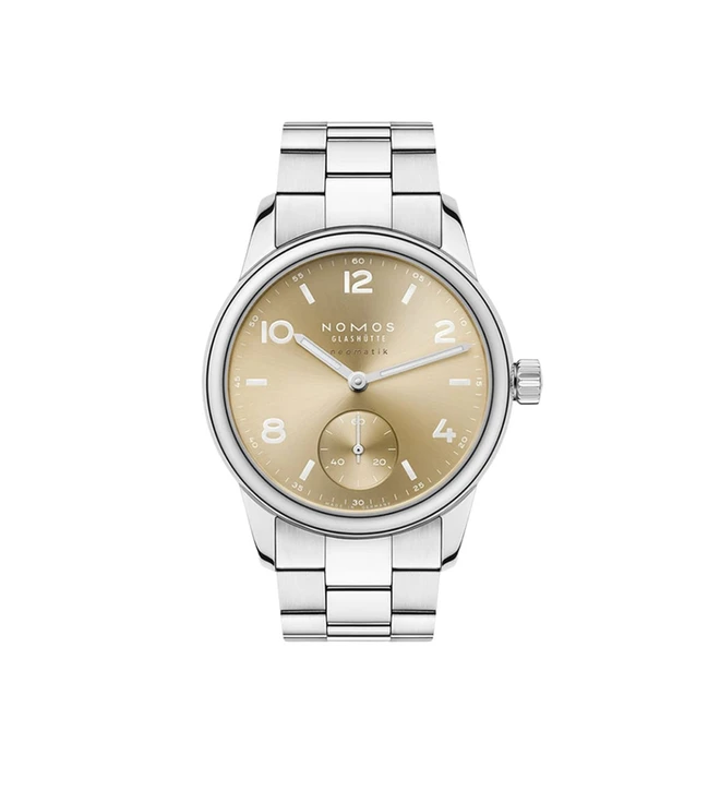 Nomos Club Sport neomatik 34 gold front