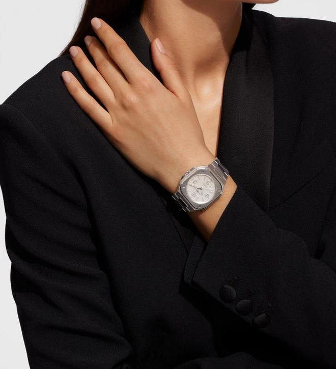 BellRoss br05 36mm pearl wristshot