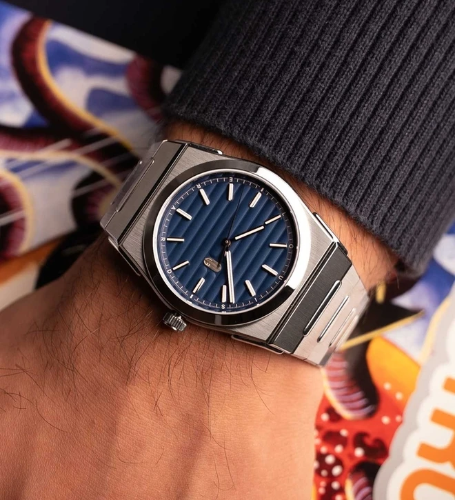 louis erard 2340 blue wristshot