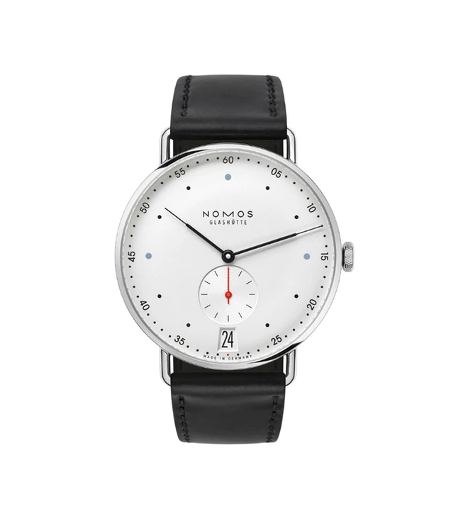 nomos metro 38 date front