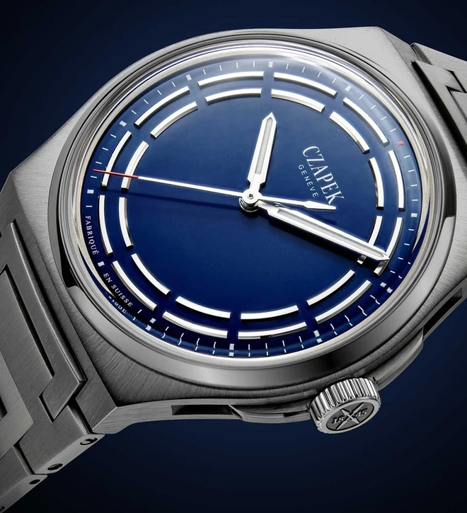 czapek antarctique titanium dark sector cosmic blue dial