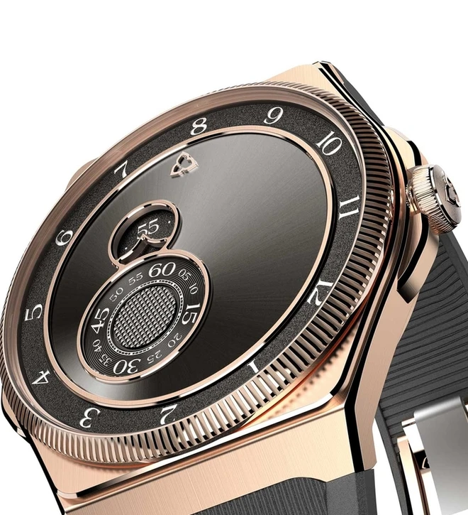 trilobe trentedeux sunray grey rose gold dial