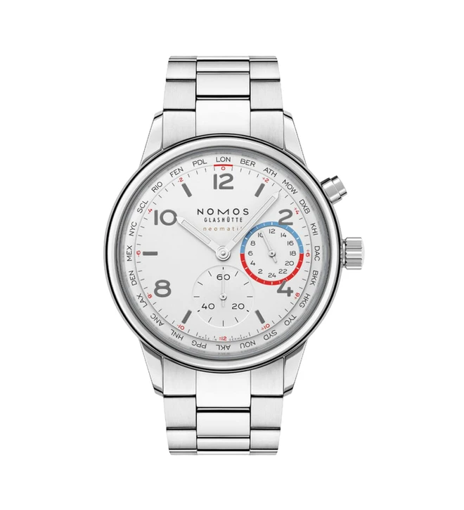 Nomos Club Sport neomatik Worldtimer front