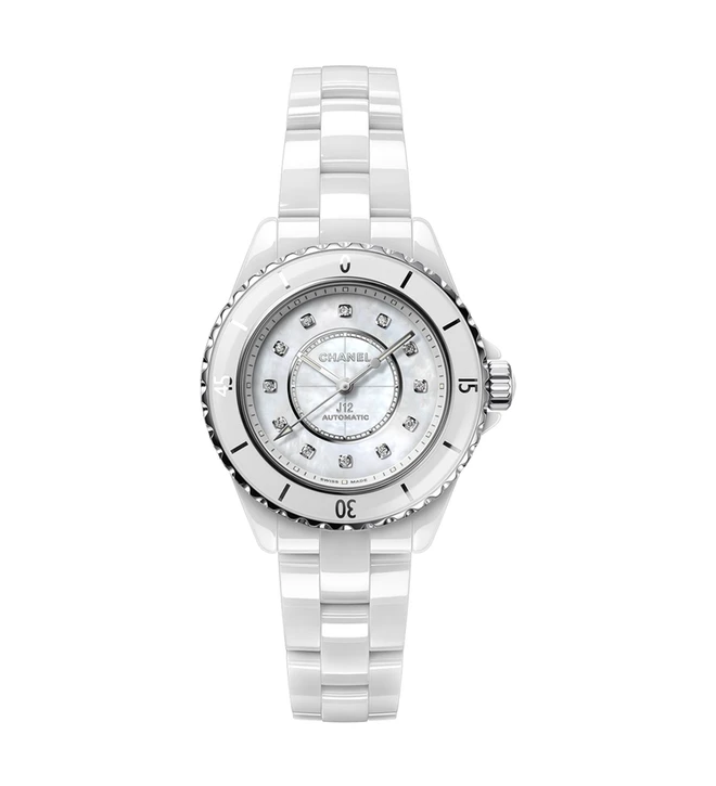 chanel j12 white mop 33mm H10472 front