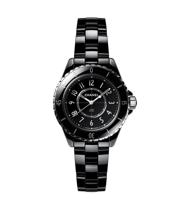 chanel j12 black 33mm H5695 front