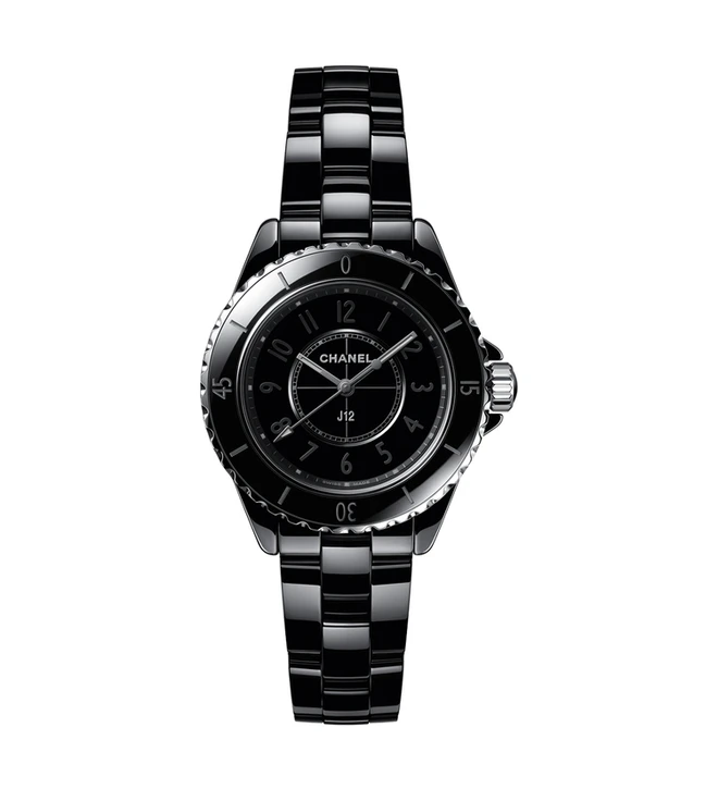 chanel j12 black phantom 33mm H6346 front