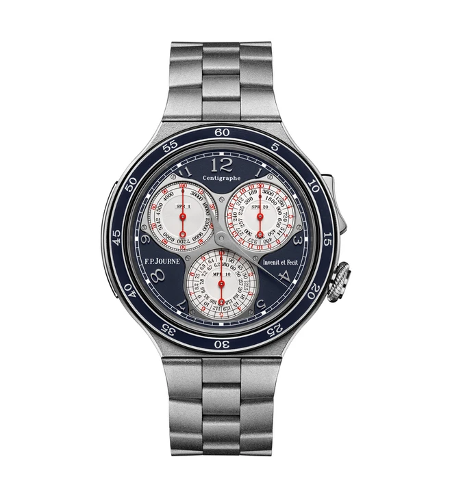 Centigraphe_fpjourne_platinum_blue_dial_front