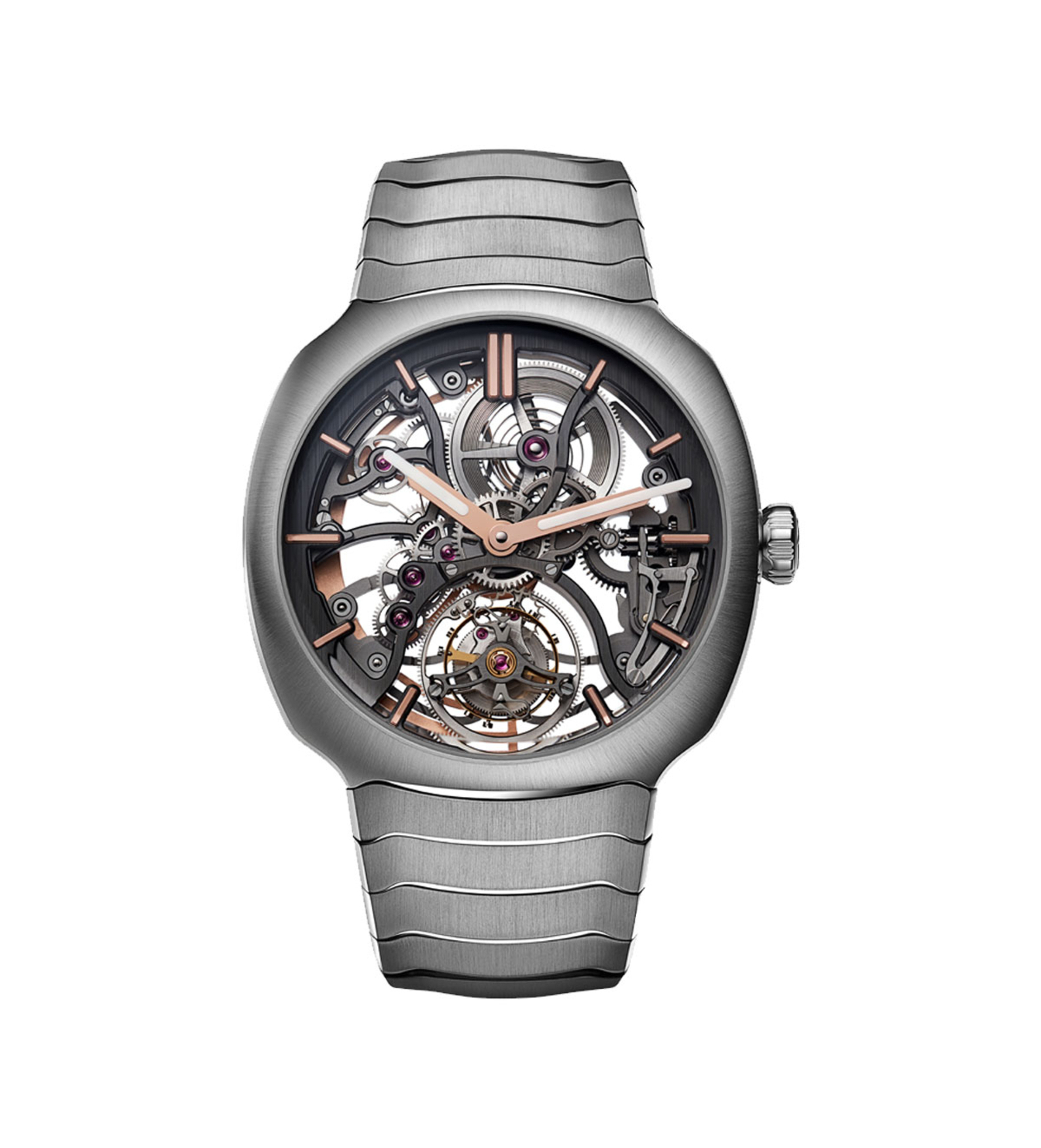 hmoser streamliner tourbillon skeleton front