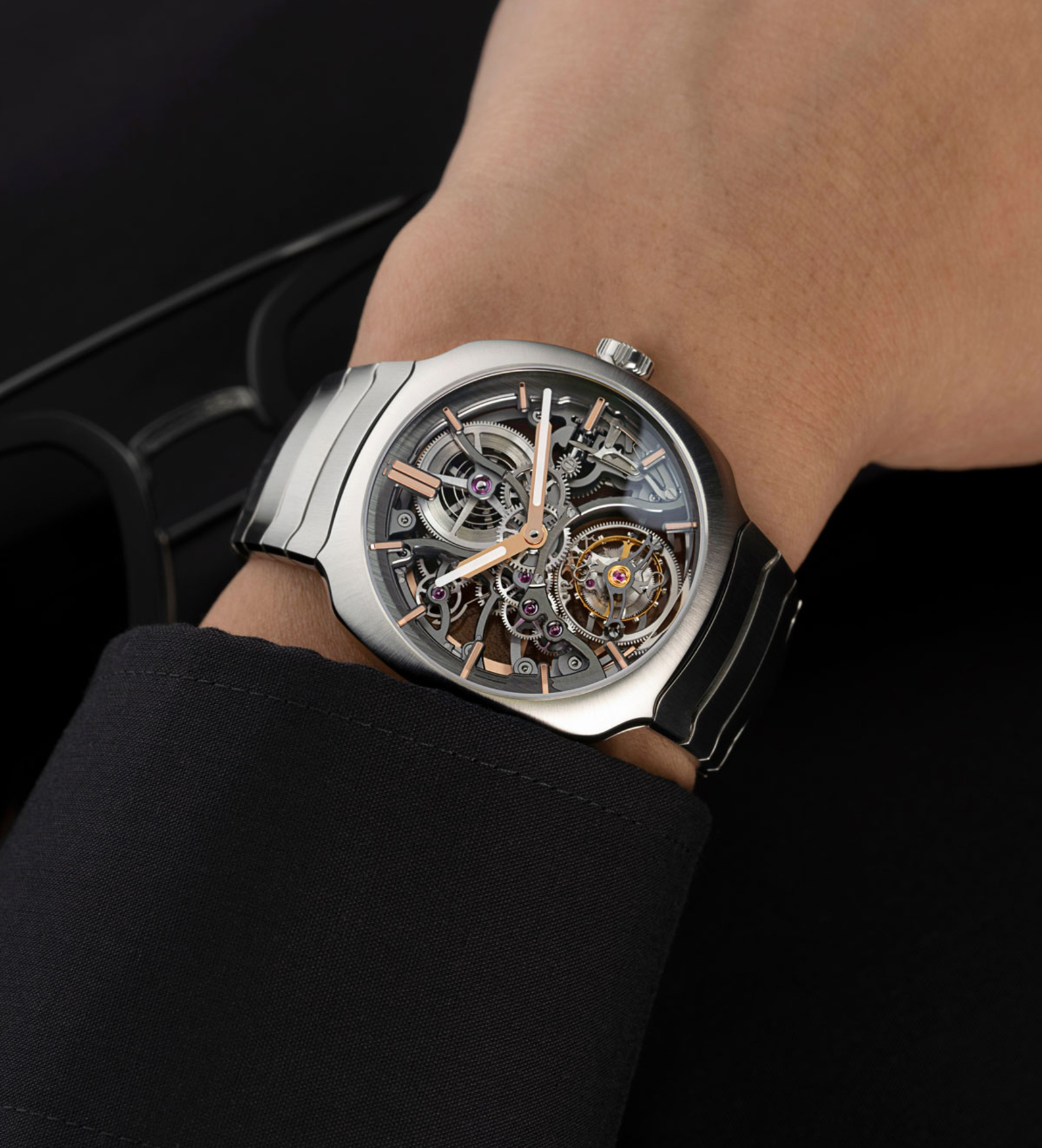 hmoser streamliner tourbillon skeleton wristshot