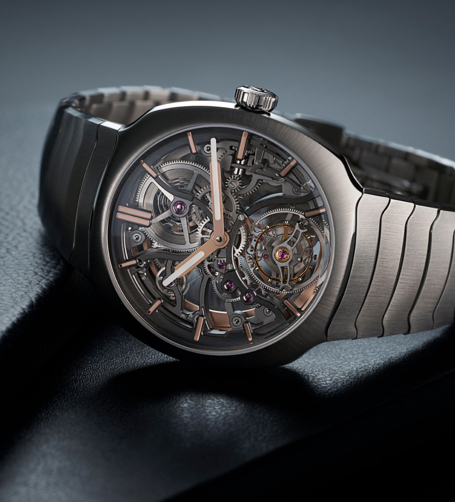 hmoser streamliner tourbillon skeleton watch