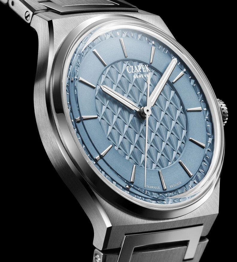 czapek sashiko blue dial