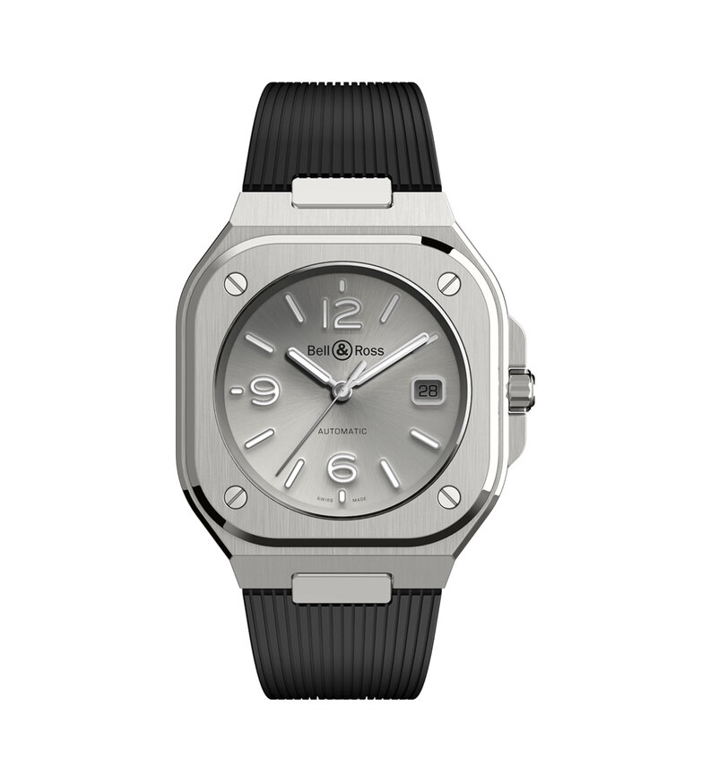 BR05 grey steel rubber bellross front