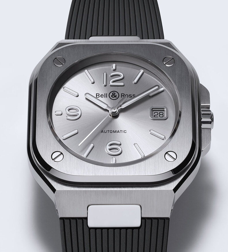 BR05 grey steel rubber bellross macro