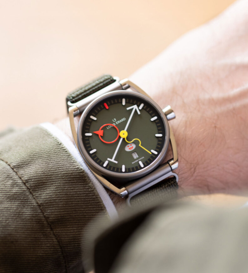 louis erard alain silbertein kaki wristshot