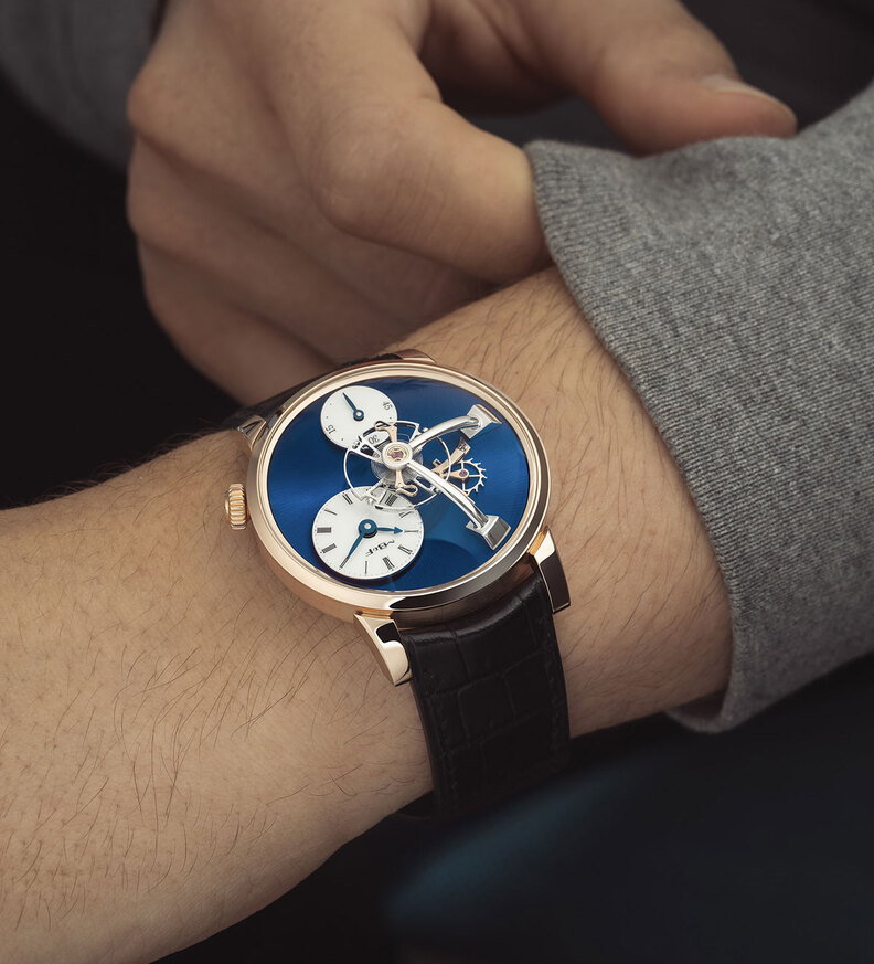 MBandF LM 101 rose gold wristshot