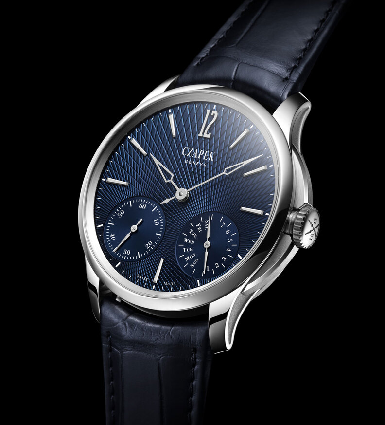 czapek quai des bergues blue dial