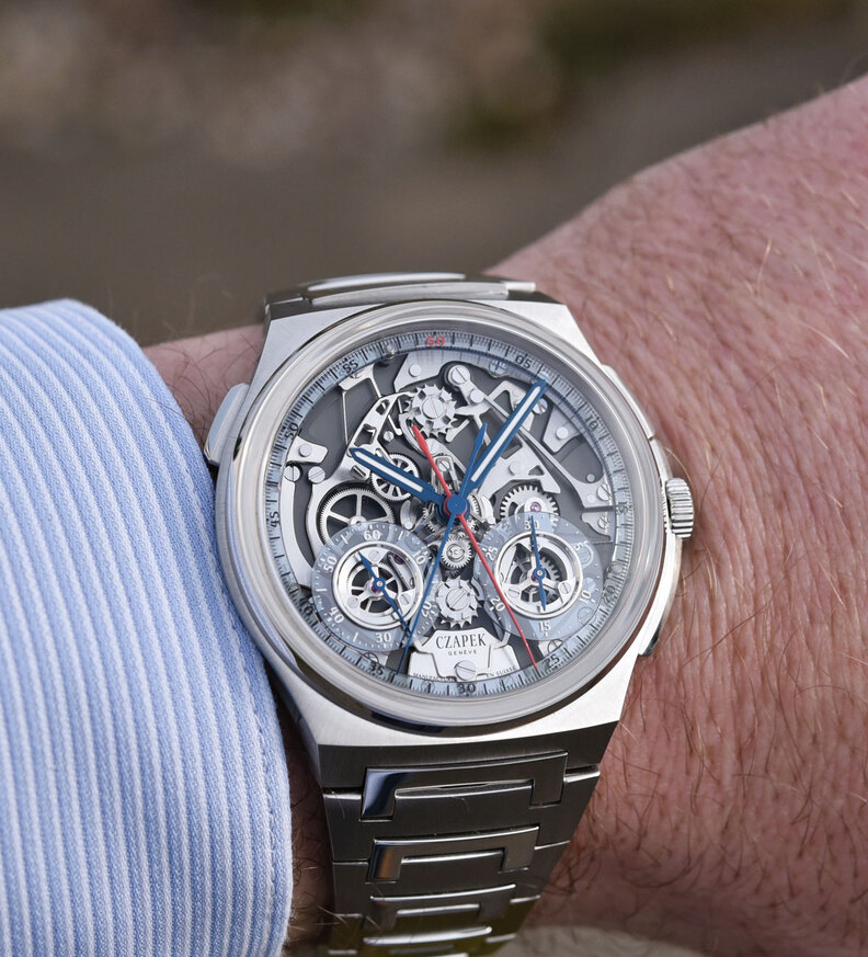 czapek chronograph rattrapante wristshot