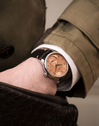 Louis erard petite seconde terracota 42mm wristshot