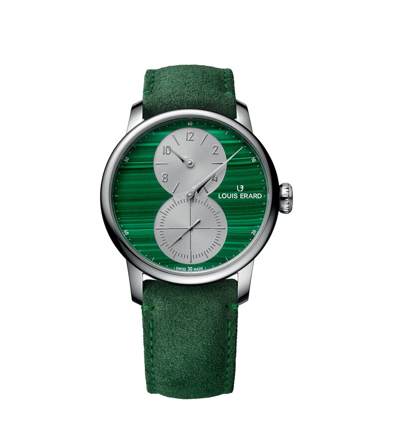 louis erard regulateur malachite front