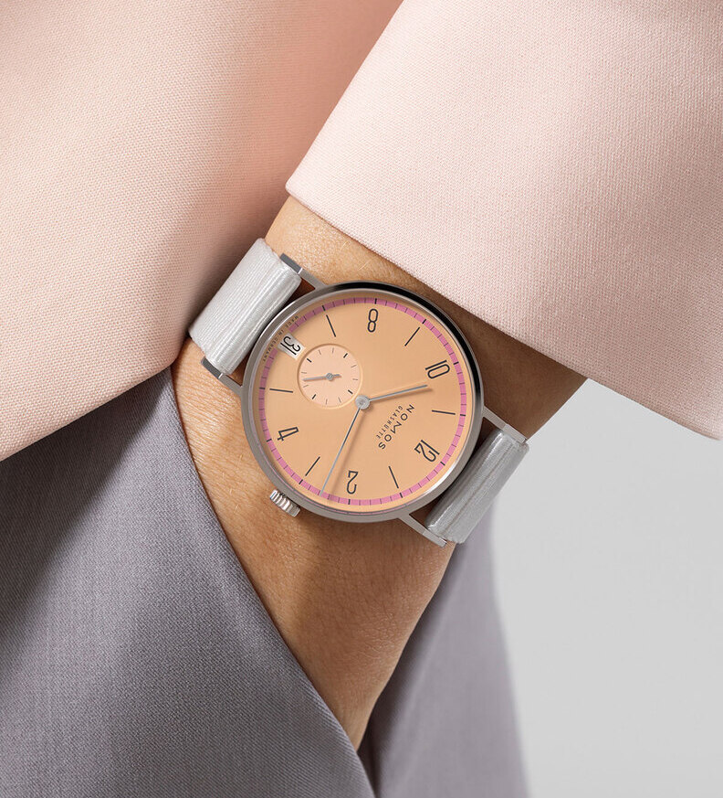 nomos tangente pastel wristshot