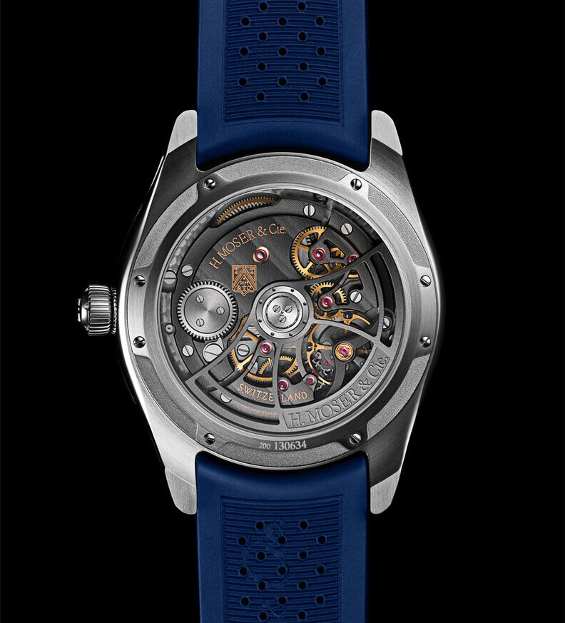 HMoser Pioneer CentreSeconds citrus caseback