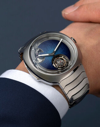 streamliner concept minute repeater tourbillon blue enamel wristshot