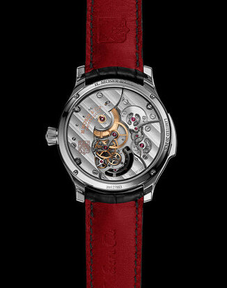 HMoser 19030500 Endeavour MinuteRepeater Titanium Blue caseback