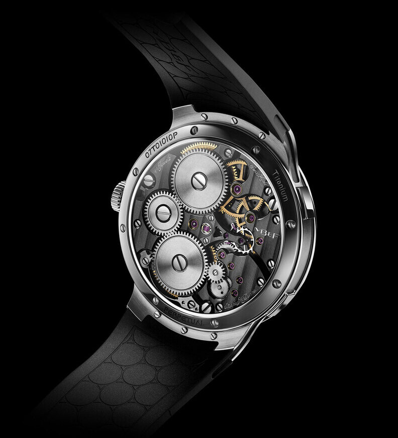 MBandF LM Perpetual EVO Blue caseback