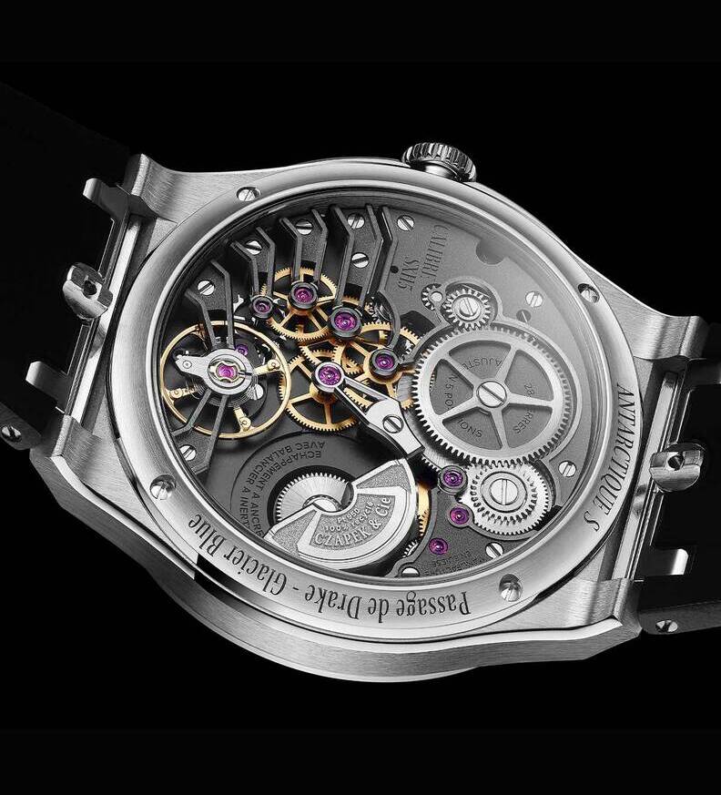 czapek passage de drake glacier blue s caseback