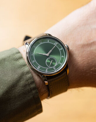 louis erard horophile metropolis green wristshot
