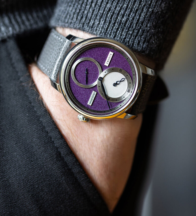 louis erard le regulateur kudoke purple wristshot
