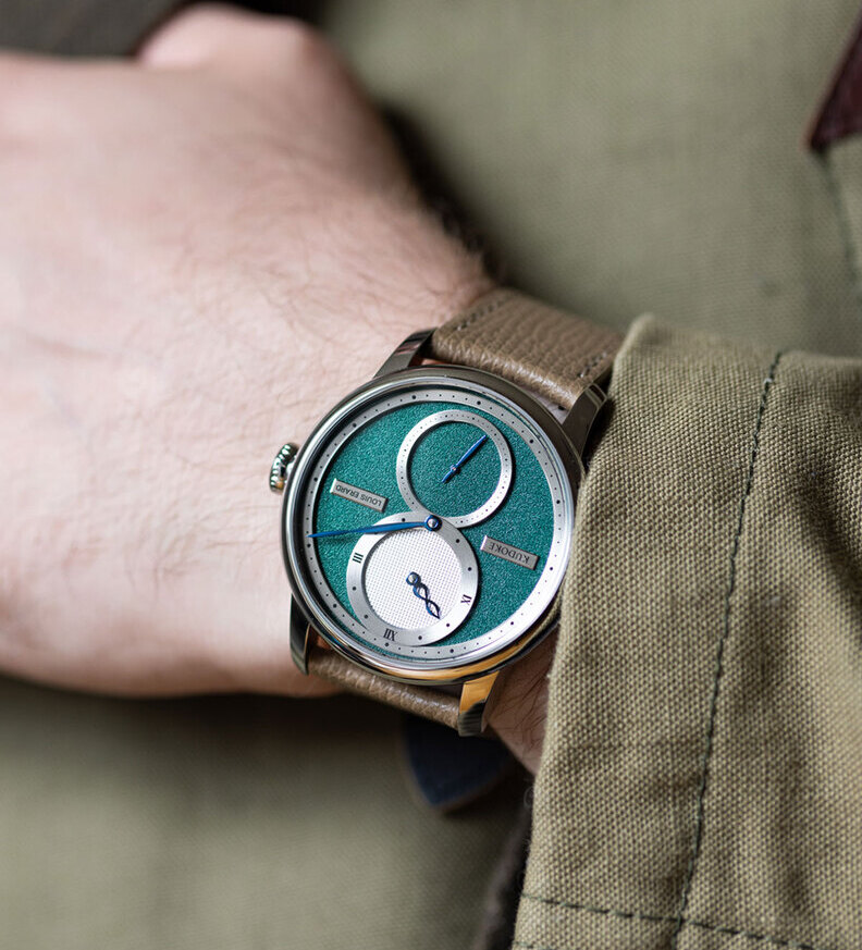 louis erard le regulateur kudoke green forest wristshot