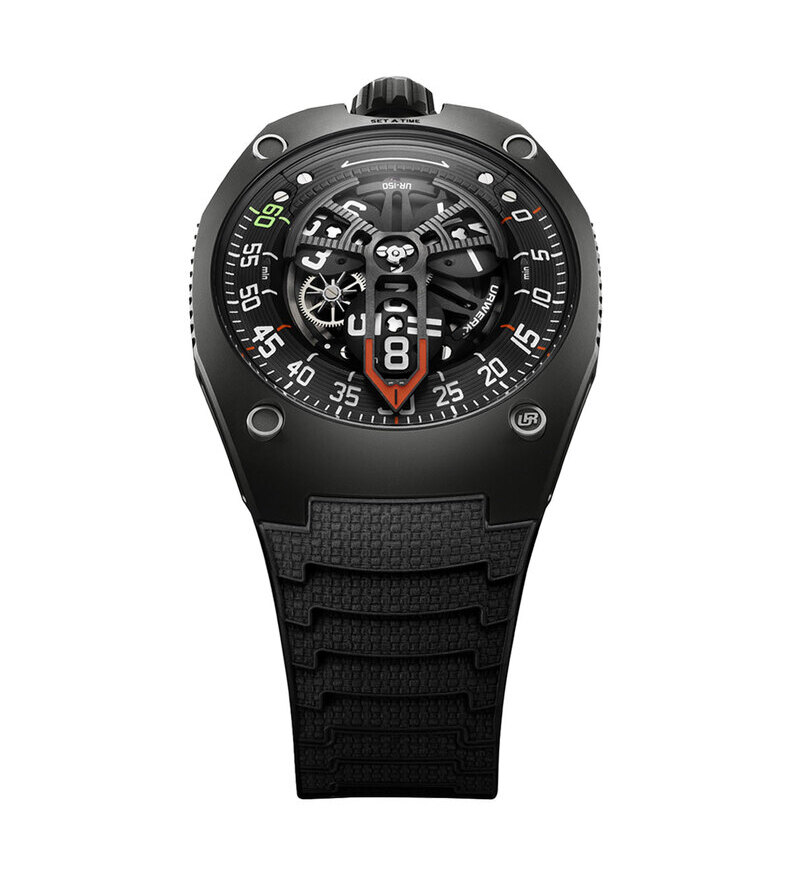 urwerk ur150 scorpion black front