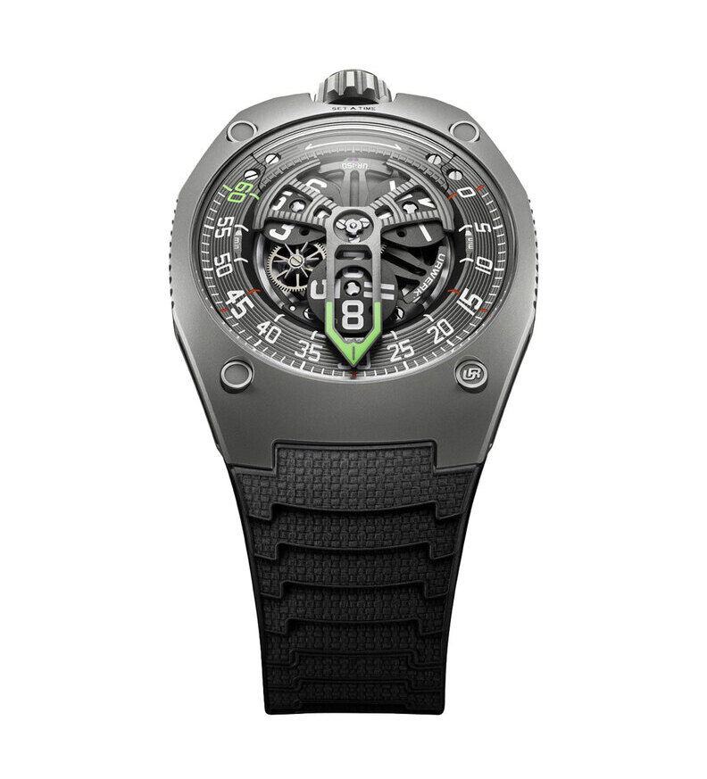 urwerk ur150 scorpion titan front