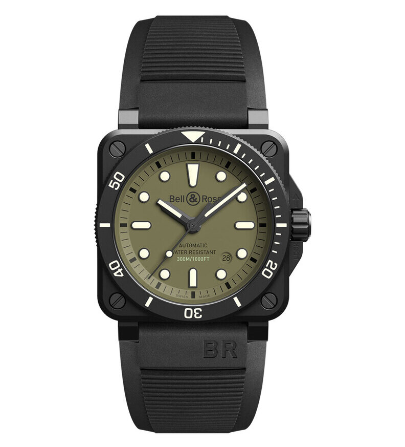 BellRoss BR 0392 Diver Military front