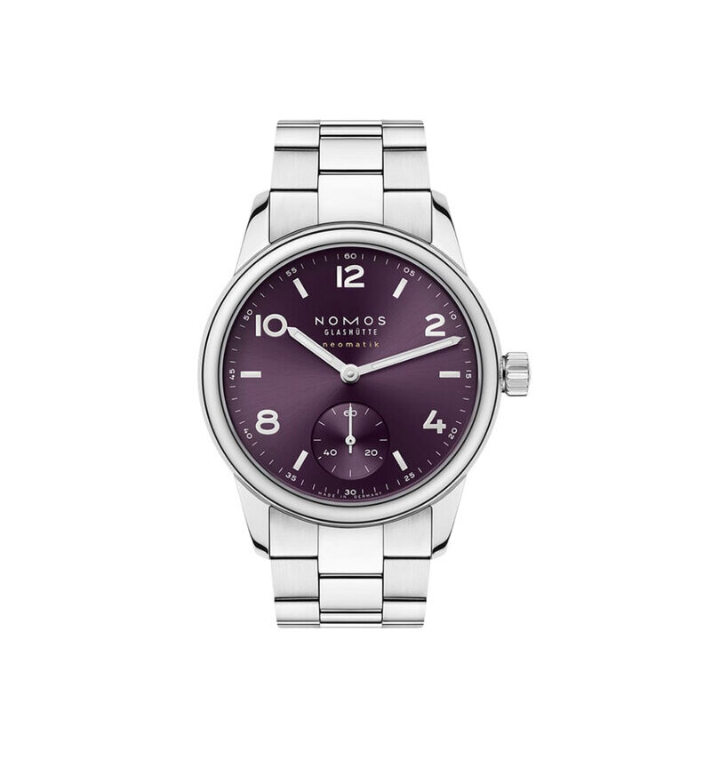 Nomos Club Sport neomatik 34 purple front