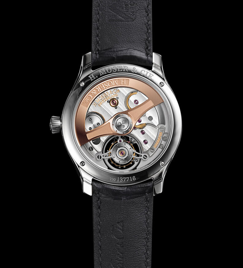 Endeavour Aventurine Tourbillon Steel caseback