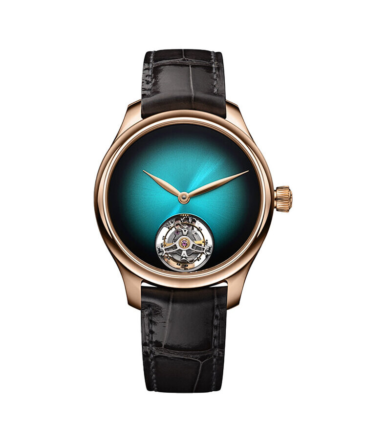 Hmoser Endeavour Tourbillon Blue Lagoon front