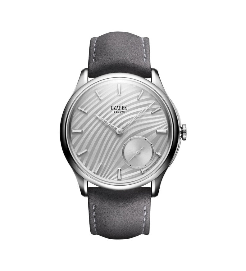 Czapek Promenade Pliss Pearl White Front