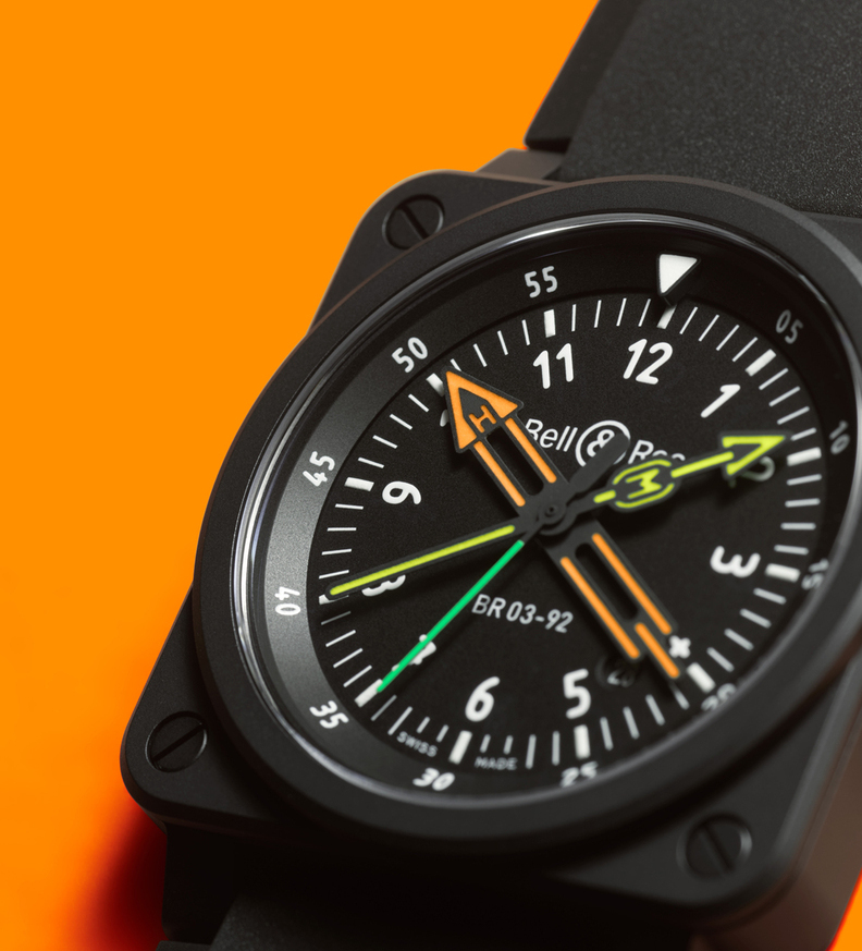 BellRoss BR 03 Radiocompass Dial