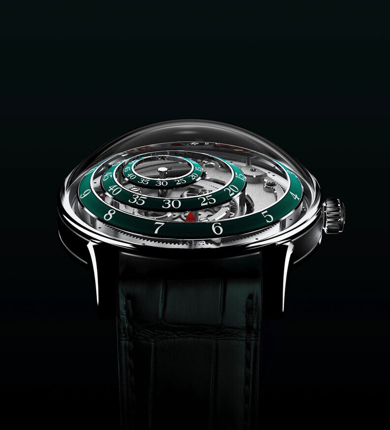 trilobe une folle journe green dial