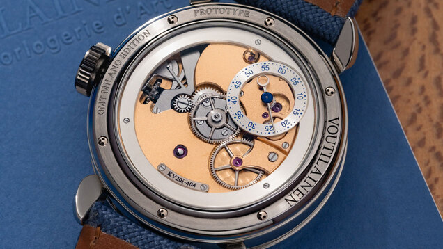 Voutilainen KV20i Reversed GMT Milano Edition journal caseback