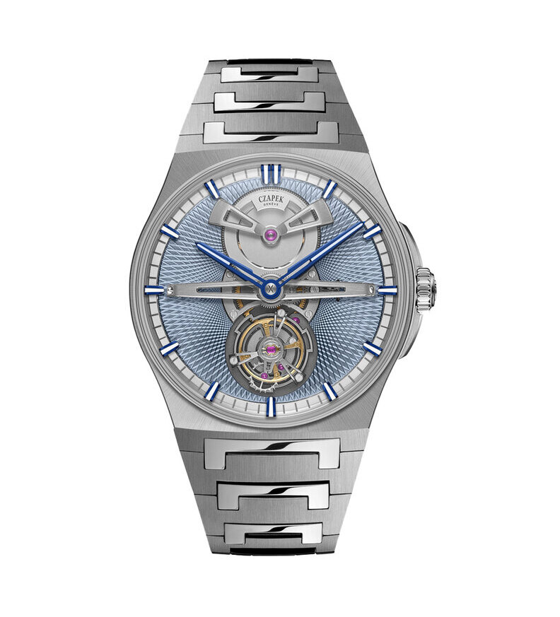 Czapek Antarctique Tourbillon Glacier Blue front