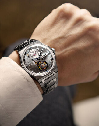 Czapek Antarctique Tourbillon Secret Alloy wristshot