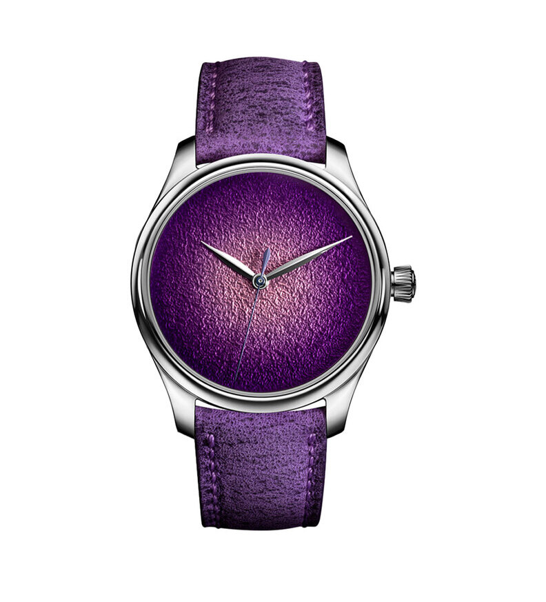 Moser Endeavour Centre Seconds Concept Purple Enamel Front