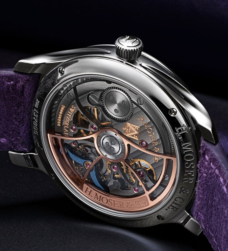 Moser Endeavour Centre Seconds Concept Purple Enamel caseback